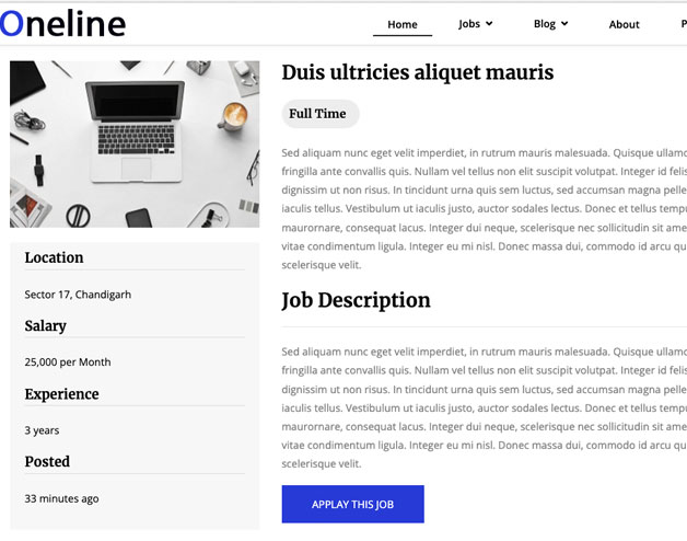 HR / Job Portal / Recruitment Agency: Oneline: Job Portal + Sell Services website design
