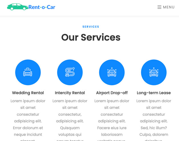 Car Rental: Rentocar: Car Rental Website website design